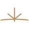 Ekena Millwork Alberta Smooth Timber Gable Bracket, Western Red Cedar, 96"W x 44"H x 1 1/2"D x 3 1/2"F, 11/12 Pitch GBW096X44X0204ALB00SWR - alternate 1